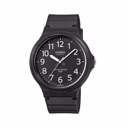 Casio MW240-1BVEF Men's Analogue Watches with Resin Strap - Black