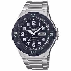 Casio Collection Quartz Black Dial Silver Stainless Steel Bracelet Men's Watch MRW-200HD-1BVEF