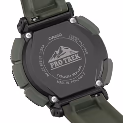 Casio PRO TREK PRG-340-3 watch Wrist watch Male Quartz solar Black, Green Green - Additional view 5