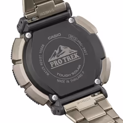 Casio PRO TREK PRG-340T-7 watch Bracelet watch Male Quartz solar Grey Black, Grey - Additional view 5