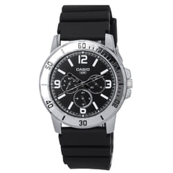 Casio Standard Analog Resin Strap Black Dial Quartz MTP-VD300-1B MTPVD300-1B Men's Watch