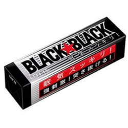 LOTTE BLACK BLACK Gum 9pcs gumStrong minty taste makes you sleepy. Strong minty taste makes you sle Strong minty taste makes you sleepy. Strong minty