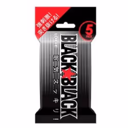 LOTTE BLACK BLACK GUM Board type 9pcs x 5 packs GumStrong minty taste makes you sleepy. Strong mint Strong minty taste makes  ...