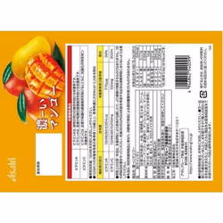 Asahi 80g thick mango Characteristics Alphonso mango juice and apple mango puree are used.Character Characteristics Alphonso mango juice and apple man