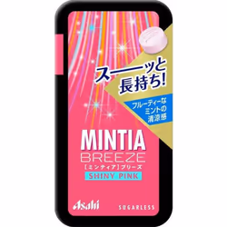Asahi Food and Healthcare Minty Breeze Shiny Pink 30 pcs [Confectionery 1 pc].Large mint tablets wi Large mint tablets with a ...