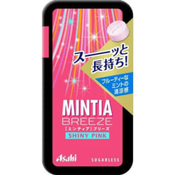 Asahi Food and Healthcare Minty Breeze Shiny Pink 30 pcs [Confectionery 1 pc].Large mint tablets wi Large mint tablets with a lasting cool feelingLarg