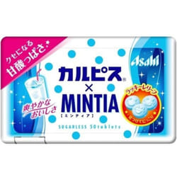 Asahi Calpis(R) x Mintia 50 pelletsCalpis Freeze-Dried Powder and Calpis Flavor Chips for a more de Calpis Freeze-Dried Powder and Calpis Flavor Chips