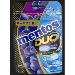 Kracie Mentos Duo Grape & Soda 45gthe Moment You Bite Into The Candy, You Can Enjoy The Crispy Text The Moment You Bite Into The Candy, You Can En