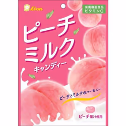 Lion Confectionery Peach Milk Candy 59gPeach milk candy with a mild sweetness of peach and milk. 3 Peach milk candy with a mi ...