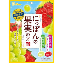 Lion Nippon-no-Fruits Throat Lozenges (Shine Muscat/Strawberry) 71gThis throat lozenge is made from This throat lozenge is made from fruit juice produ