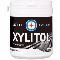 LOTTE Lotte Xylitol Gum Black Mint Family Bottle 133gA xylitol gum with a pleasant and lasting st A xylitol gum with a pleasa ...