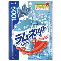 meiji Ramune-up 100gFeaturesRamune-flavored gummies with a hard texture for a refreshing experience FeaturesRamune-flavored g ...
