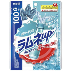 meiji Ramune-up 100gFeaturesRamune-flavored gummies with a hard texture for a refreshing experience FeaturesRamune-flavored gummies with a hard textur