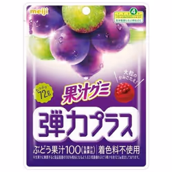 meiji Fruit Juice Gummi Elastic Plus Grapes 72gQuality that combines the natural taste of 100 fruit Quality that combines the ...