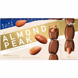 Glico Almond Peak Praline & Crisp 12 Piecesrich In Vitamin E. Carefully Caramelized Almonds Are W Rich In Vitamin E. Carefull ...