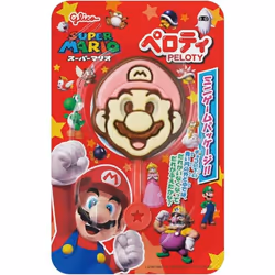 Glico Peloti Super Mario 20gStick chocolate in the shape of Mario - Combination of strawberry choco Stick chocolate in the sh ...