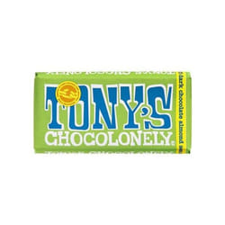 Tony's Chocolonely Dark Chocolate Almond Sea Salt 180gCharacteristicsThis dark chocolate, which con CharacteristicsThis dark chocolate, which contains