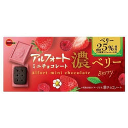 Bourbon Alfort Mini Chocolate Dark Berry 12 piecesCharacteristics: Rich berry chocolate kneaded wit Characteristics: Rich berry chocolate kneaded with