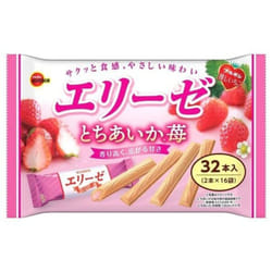 Bourbon Elise Tochika Strawberry 32 pcs.Characteristic: Tochika strawberry cream is wrapped in a cr Characteristic: Tochika strawberry cream is wrappe
