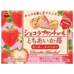 Bourbon Chocolat Blancher Tochika Ichigo 9 piecesA bite-size blanchette combining a crispy texture A bite-size blanchette com ...
