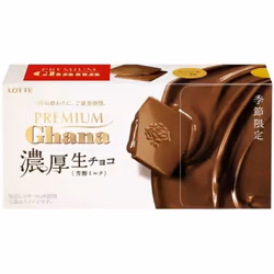 lotte Premium Ghana Rich Raw Chocolate [Mellow Milk] 12 pieces Chocolate