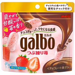 Meiji Garbo Pouch of Strawberry paste (58g) Chocolate