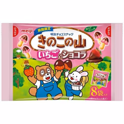 Meiji Kikonoyama Strawberry & Chocolat Bag 96g Chocolate