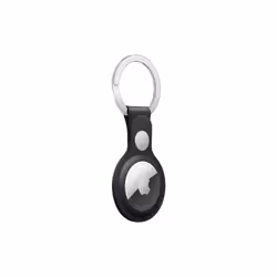 Apple Airtag Leather Key Ring - Midnight