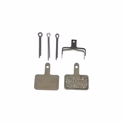 Spares B03S disc brake pads and spring, steel backed, resin, One Size,Black