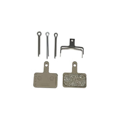 Spares B03S disc brake pads and spring, steel backed, resin, One Size,Black
