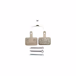 Spares B03S disc brake pads and spring, steel backed, resin, One Size,Black