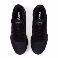 Asics Mens Gents Glideride Lace-Up Breathable Running Trainers Sports Shoes - Black/Gold, UK 7