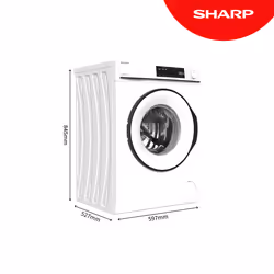 Sharp Home Appliances ES-NFB814BWNA-EN washing machine Front-load 8 kg 1400 RPM White
