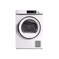 Sharp Home Appliances KD-NHB8S6GW3-EN, Freestanding, Front-load, Heat pump, White, Buttons, Right
