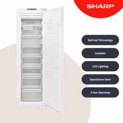 Sharp Home Appliances SJ-SE197E01X-EN freezer Upright freezer Built-in 197 L E White