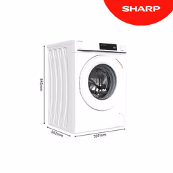 Sharp Home Appliances ES-NFB014DWNAO-EN washing machine Front-load 10 kg 1400 RPM White
