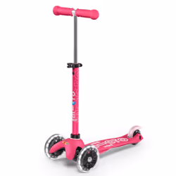 Micro Scooters | Mini Micro Deluxe LED Children's Scooter | Extra Grippy Deck | Weather Tested Stem | Remove & Fold Handlebar ...