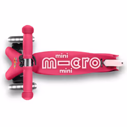 Micro Scooters | Mini Micro Deluxe LED Children's Scooter | Extra Grippy Deck | Weather Tested Stem | Remove & Fold Handlebar | Light Up Wheels | 2-5y