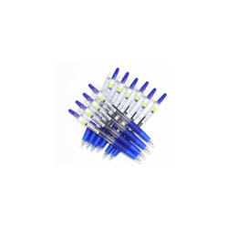 Pilot Juice Gel Rolling Ball Pens  Ultra Fine Point rubber Body Type -0.38mm-blue Ink-value Set of 10