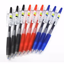 Pilot Juice Retractable Premium Gel Ink Roller Ball Pens Ultra Fine Point -0.38mm- Black .Blue.red Ink Each 3 Pens/total 9 P ...
