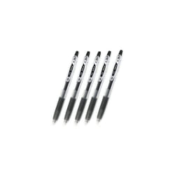 Pilot Juice Retractable Premium Gel Ink Roller Ball Pens  Ultra Fine Point -0.38mm- Black Ink -Value Set of 5
