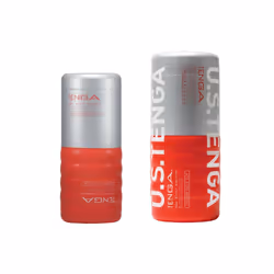Tenga U.S. DOUBLE HOLE CUP Male stroker Red Thermoplastic elastomer (TPE) - Additional view 4