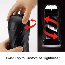 Tenga AIR-TECH TWIST RIPPLE Male stroker Black, Blue Thermoplastic elastomer (TPE)