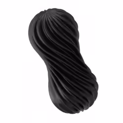 Tenga Flex Rocky, Pocket masturbator, Neutral, Black, Elastomer, CE, 150 mm