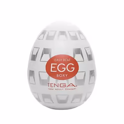 Tenga Egg Boxy, Egg masturbator, Thermoplastic elastomer (TPE), 49 mm, 49 mm, 61 mm, 53 g