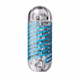 Tenga Spinner Tetra 01, Pocket masturbator, Neutral, Blue, Transparent, Elastomer, CE, 170 mm
