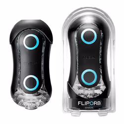 Tenga Flip Orb Strong Blue Rush Male stroker Black Acrylonitrile butadiene styrene (ABS)