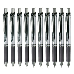Pentel BL77-A EnerGel Ink Ballpoint Pen  0.7 Black  10 Pieces
