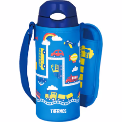 Thermos FHL-402F BL-N Water Bottle Vacuum Insulated Straw Bottle 13.5 fl oz 400 ml Blue Navy Cold Insulating Only