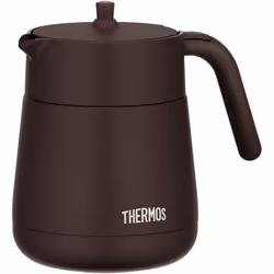 Thermos TTE-700 BW Vacuum Insulated Teapot with Strainer 23.7 fl oz (700 ml) Brown